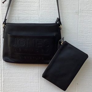 Jones New York Signature Black Crossbody Bag